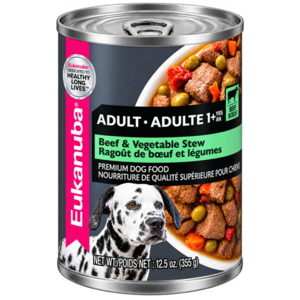 Eukanuba Beef & Vegetable Stew Adult Wet Dog Food, 12.5 oz (Pack of 12)
