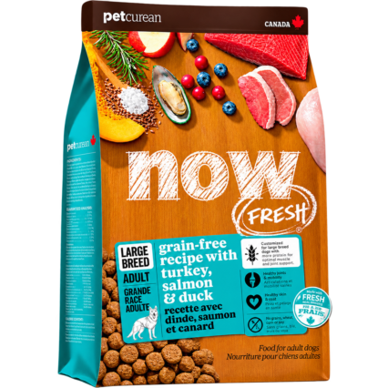 Now Fresh Large Breed Dry Dog Food, Turkey, Salmon & Duck, 25 lb