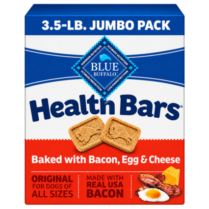 Blue Buffalo Health Bars Bacon Egg & Cheese Dog Biscuits, 3.5 lb