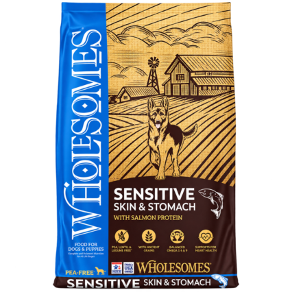 Wholesomes Sensitive Skin & Stomach Salmon & Rice Dry Dog Food 30 lb