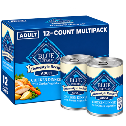 Blue Buffalo Homestyle Recipe Chicken Adult Wet Dog Food, 12.5 oz, 12 ct